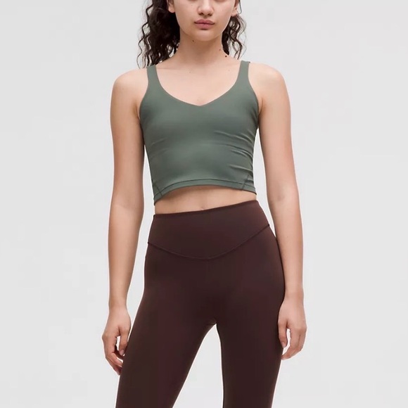 lululemon Align™ Tank Top Light Support, A/B Cup, Dark Forest, size 2, NWT - Picture 2 of 2